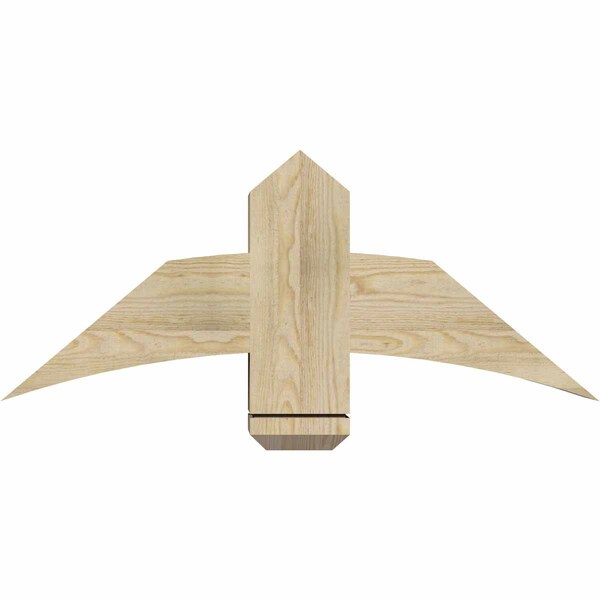 Ekena Millwork Bellingham Rough Sawn Timber Gable Bracket, Douglas Fir, 36"W x 15"H x 6"D x 6"F, 10/12 Pitch GBW036X15X0606BEL00RDF - main